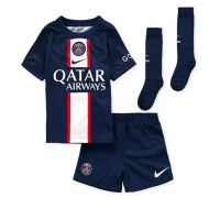 Paris Saint-Germain Kylian Mbappe #7 Fußballbekleidung Heimtrikot Kinder 2022-23 Kurzarm (+ kurze hosen)